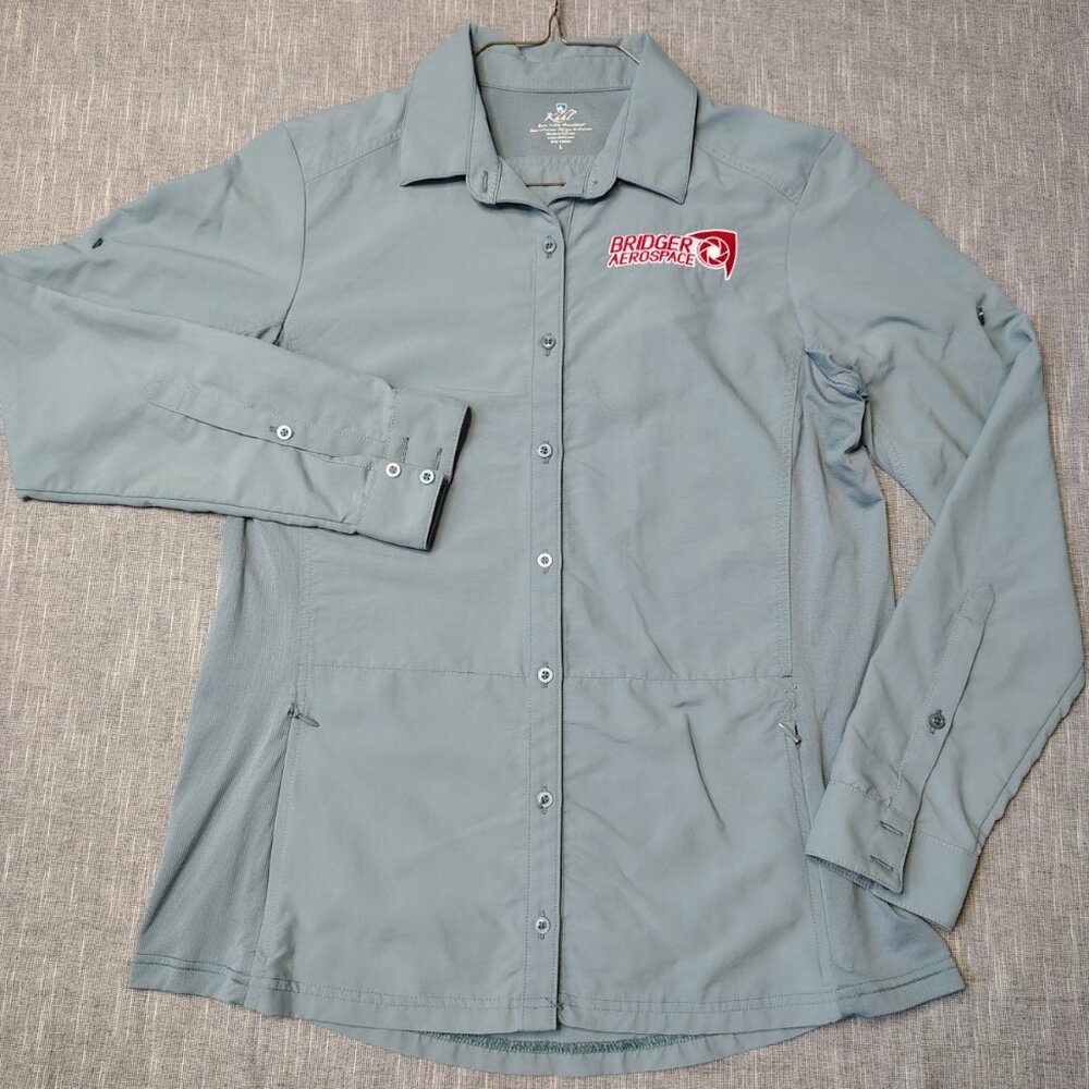KUHL Shirt Women's Size Large Invoke Long Sleeve Button Down Outdoor Hiking